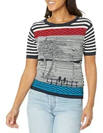 Koszulki i topy damskie - Desigual T-shirt damski, niebieski, XL - miniaturka - grafika 1