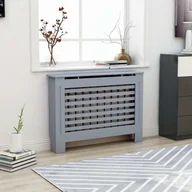 Akcesoria grzewcze - vidaXL Osłona na kaloryfer, antracytowa, 112x19x81 cm, MDF - miniaturka - grafika 1