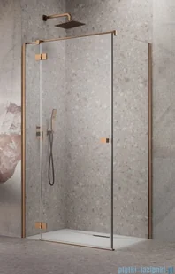 Radaway Essenza Kdj Brushed Copper kabina 120x70cm lewa szczotkowana miedź 1385042-93-01L/1384048-01-01 - Kabiny prysznicowe - miniaturka - grafika 1