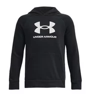 Bluzy dla chłopców - Under Armour Chłopięca bluza z kapturem Rival Fleece Big Logo - miniaturka - grafika 1