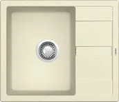Zlewozmywaki - SCHOCK Zlew RONDA D-100 VANILLA (Cristalite+) - miniaturka - grafika 1