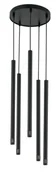 Lampy sufitowe - Sigma Sopel Laser lampa wisząca 5-punktowa czarna 33228 - miniaturka - grafika 1
