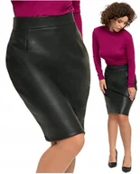 Spódnice - Ołówkowa spódnica damska eko skóra MORAJ S - miniaturka - grafika 1