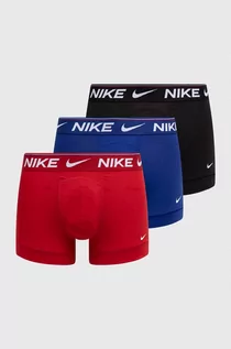 Majtki męskie - Nike bokserki 3-pack męskie kolor czerwony - grafika 1