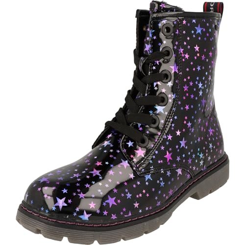 Tom Tailor Kids Dziewczęce 4270160031 modne kozaki, czarny Multi, 33 EU