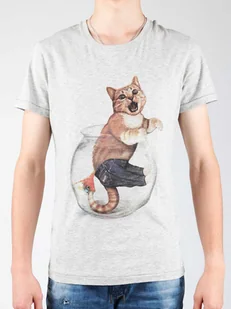T-shirt Wrangler Light Grey Mel W7940IS03 - Koszulki męskie - miniaturka - grafika 1