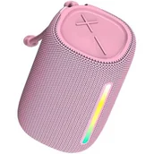 Głośniki przenośne - Forever BS-10 LED Różowy - miniaturka - grafika 1