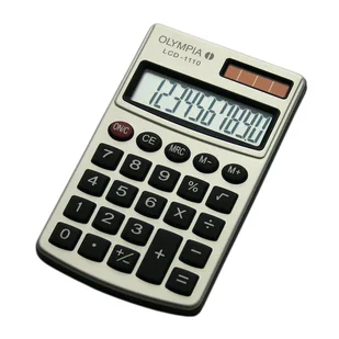 Olympia LCD 1110 kalkulator Kieszeń Podstawowy kalkulator Srebrny - Kalkulatory - miniaturka - grafika 1