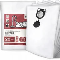 Worki do odkurzaczy - 20x Worek do Odkurzacza Metabo Asa 1200 Syntetyczny Pojemny Mocny Worki G9 - miniaturka - grafika 1