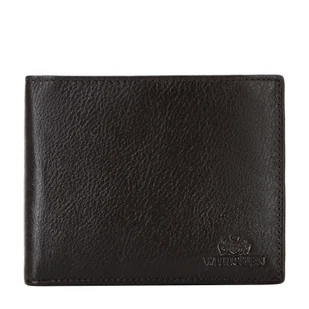 Skórzany portfel męski z panelem na karty brązowy - Portfele Skórzany portfel męski z panelem na karty brązowy - Portfele - miniaturka - grafika 1