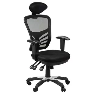Fotel biurowy, krzesło biurowe Stema Fotel HG-0001H czarny ergonomiczny do biura HG-0001H-C - Fotele i krzesła biurowe - miniaturka - grafika 1
