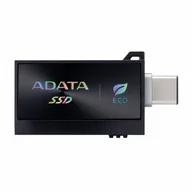 Dyski SSD - Adata SSD SC730 512G USB 3.2C/A 600/600MB/s czarny SC730-512G-CACTI - miniaturka - grafika 1
