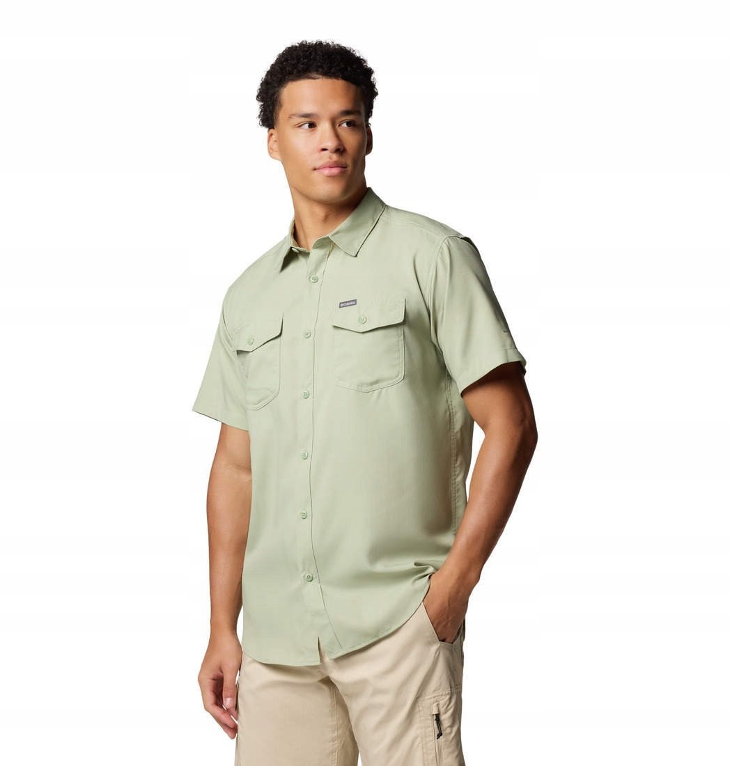 Koszula męska Columbia Utilizer II Solid S/S Shirt- Stone Green XXL