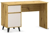 Biurka - EDINOS Biurko w stylu skandynawskim dąb artisan + kaszmir P5-D34 - miniaturka - grafika 1