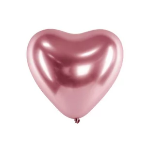 Party Deco Balony lateksowe Serca Glossy różowe złoto - 30 cm - 50 szt. CHB2-019R-50 - Balony i akcesoria - miniaturka - grafika 1