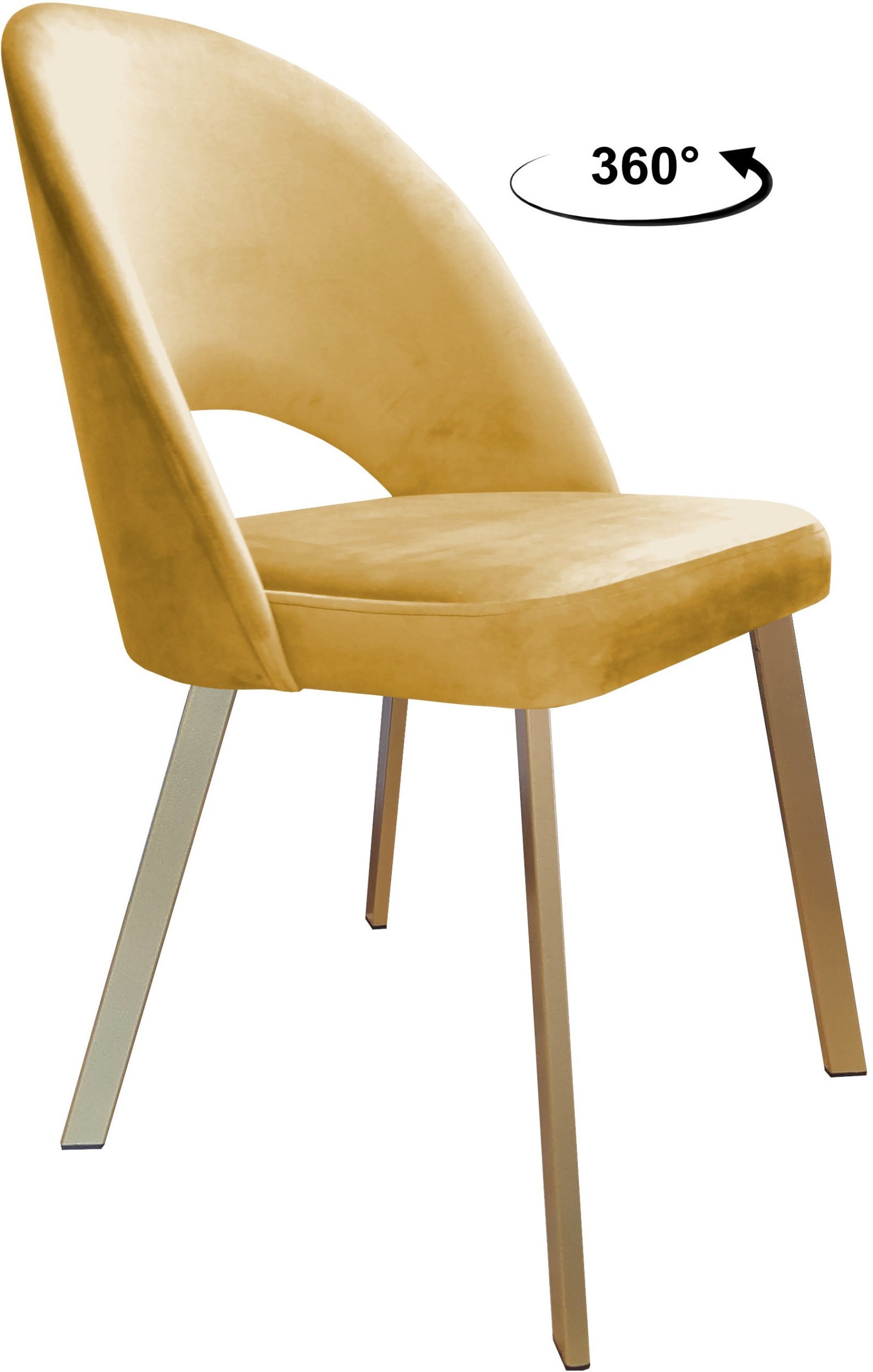 Krzesło obrotowe Polo podstawa Profil złota MG15