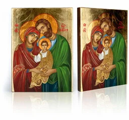 Ikona religijna Święta Rodzina - Ikony i obrazy sakralne - miniaturka - grafika 1