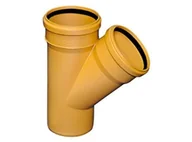 Łączniki, trójniki, kształtki - TRÓJNIK PCV KL.S, SZ. S-20 110*110/45ST WAVI-000585 - miniaturka - grafika 1