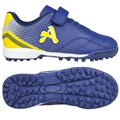 Piłka nożna - Turfy Buty Do Gry W Piłkę Nożną Lekkie Sportowe Wygodne Na Rzepy Modne Piłkarskie Dziecięce Coria Granatowe 32 - miniaturka - grafika 1