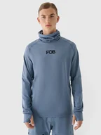 Pozostała odzież narciarska - Męska bluza termiczna drapana 4F 4FWAW24UBRUM080-32S Granatowy M - miniaturka - grafika 1