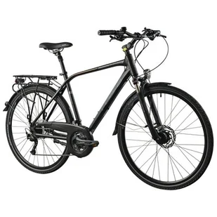 Rower trekkingowy INDIANA X-Road 5.0 M21 28 cali męski Czarno-szaro-brązowy - Rowery - miniaturka - grafika 1