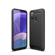 Etui i futerały do telefonów - Tech-Protect Etui TPU Carbon do Samsung Galaxy M21 Czarny - miniaturka - grafika 1