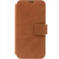 Etui i futerały do telefonów - Fixed Etui zamykane z naturalnej skóry ProFit do iPhone 16e, brązowe - miniaturka - grafika 1