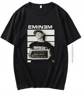 KOSZULKA Z NADRUKIEM MĘSKA ŚMIESZNA T-SHIRT EMINEM RAP GOD SLIM SHADY L #4 - Koszulki męskie - miniaturka - grafika 1
