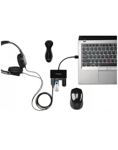 Kensington Hub USB USB 3.0 4-Port Hub (K39121EU) - Zasilacze do laptopów - miniaturka - grafika 1