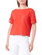 Koszulki i topy damskie - Sisley T-shirt damski, Red 29 l, L - miniaturka - grafika 1