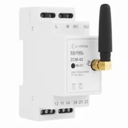 Zamel Programator czasowy WiFi 2xNONC 16A (inrush 111A20ms) 230V AC ZCM-42 EXT10000265 EXT10000265 - Inne akcesoria elektryczne - miniaturka - grafika 1