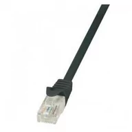 Patchcordy - LogiLink Kabel sieciowy CP2013U CAT 6 U/UTP AWG 24/7 RJ45 0.25 m Czarny - miniaturka - grafika 1