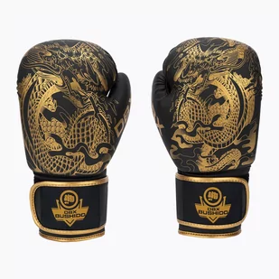 Rękawice bokserskie DBX BUSHIDO "Gold Dragon" złote/czarne  - Rękawice bokserskie - miniaturka - grafika 1