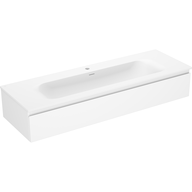 Mexen Orio szafka łazienkowa 140 cm z umywalką Vela, 1 szuflada, biała mat - 91A10-14023-1-BF01-W23M01
