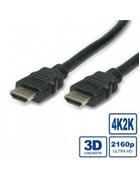 Kable - VALUE Kabel HDMI Ultra HD z Ethernet czarny 2.0m - miniaturka - grafika 1