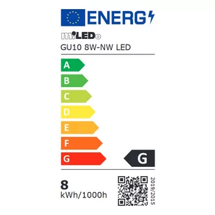 Żarówka LED GU10 8W 560lm 4000K barwa neutralna biel - Żarówki LED - miniaturka - grafika 2