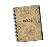 Notesy i bloczki - Notes w grafiką w lilie, 100% recykling papier, Sowia Aleja - miniaturka - grafika 1