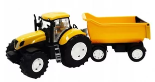 Traktor Żółty Gumowe Koła z Wywrotką - Samochody i pojazdy dla dzieci - miniaturka - grafika 1