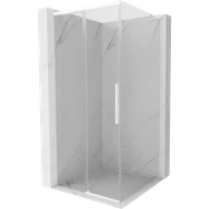 Kabiny prysznicowe - Mexen Rox L kabina prysznicowa rozsuwana 90 x 90 cm, transparent, biała - 8C2L-090-090-20-00 - miniaturka - grafika 1