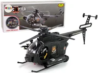 Samoloty i helikoptery - Helikopter Wojskowy Skrzydła Światła Na Baterie - miniaturka - grafika 1