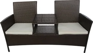 Elior ławka ogrodowa ze stolikiem Tamant, brązowa 5402 - Ławki ogrodowe - miniaturka - grafika 1