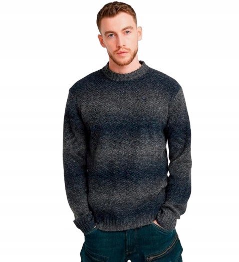 G-STAR RAW MĘSKI SWETER GRADIENTOWY NA CO DZIEŃ L 1J2A