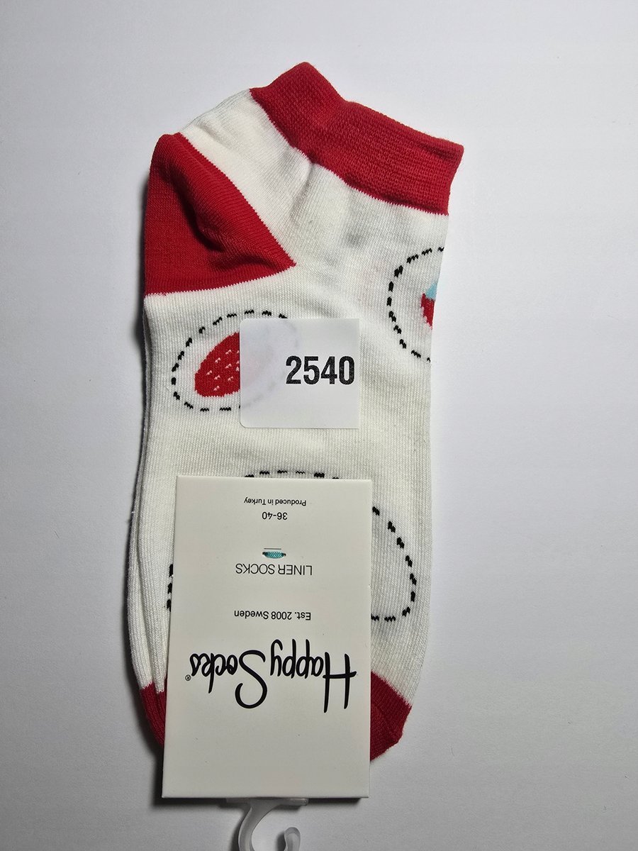 Kolorowe skarpety Happy Socks stopki unisex rozmiar 36-40 (2540)