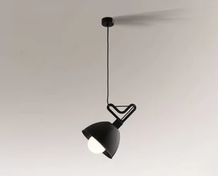 Shilo lampa wisząca Gobo E27 LED czarna 5591 - Lampy sufitowe - miniaturka - grafika 1