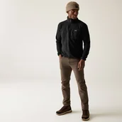 Bluzy męskie - Regatta Polar męski z suwakiem 1/2 Frankie Czarny, Rozmiar: 5XL - miniaturka - grafika 1