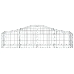 Kosze gabionowe, 18 szt, 200x50x40/60 cm, galwanizowane żelazo - Ogrodzenia - miniaturka - grafika 5