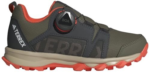 adidas Terrex Trail Running shoesterrex Agravic boa k buty, Olive Strata/Wonder Beige/Semi Impact Orange, 36 EU, Olive Strata Wonder Beige Semi Impact Orange, 36 EU