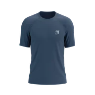 Koszulki sportowe męskie - COMPRESSPORT Koszulka biegowa PERFORMANCE SS T-SHIRT indigo - miniaturka - grafika 1