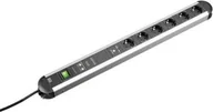 Listwy zasilające - Bachmann Gniazdo BACHMANN PRIMO 6x uziemienie ochronne, pełna ochrona urządzenia, wyłącznik, ładowarka USB, 1,75 m - miniaturka - grafika 1