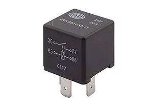 HELLA 4RA 933 332-111 Przekaźnik, prąd pracy - 24V - 4- biegunowy - Zestyk zwierny - Oświetlenie samochodowe - akcesoria - miniaturka - grafika 1